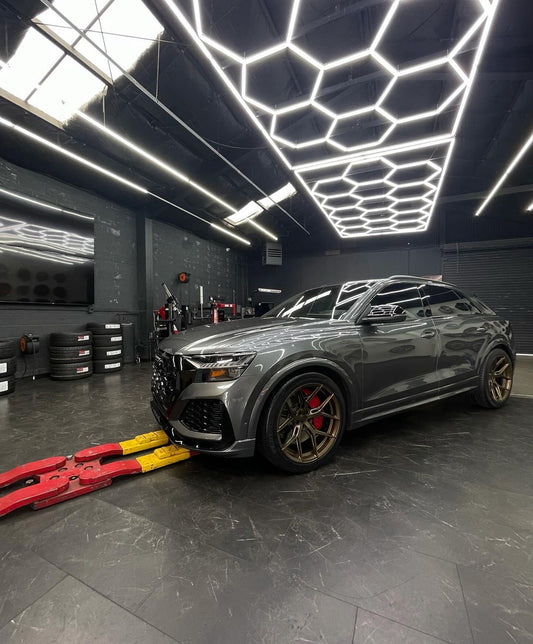 Transforming the Audi RSQ8 with 22-Inch Vossen HF-5 Wheels in Satin Bronze