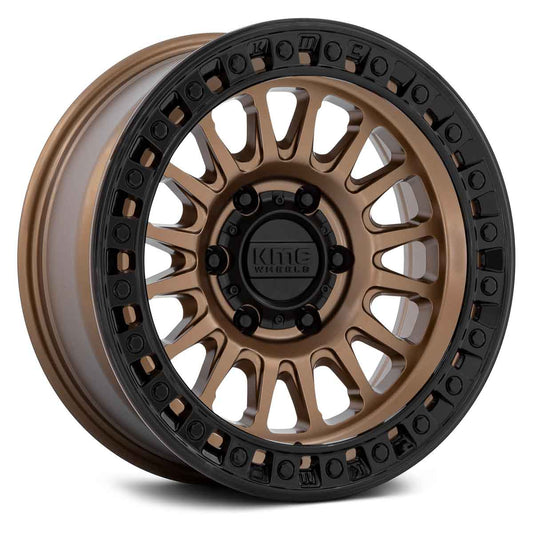 KMC WHEELS - KM552 IMS Matte Bronze / Gloss Black Lip