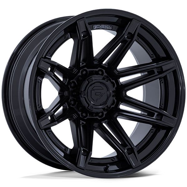 FUEL OFFROAD WHEELS - Fuel Brawl Matte Black with Gloss Black Lip