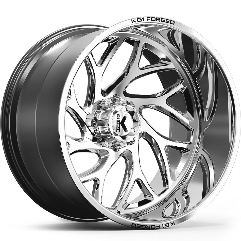 KG1 FORGED WHEELS Vortex Polished DIRECTIONAL