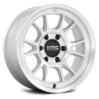 KMC WHEELS - KM729 Range Gloss Silver / Machined Face