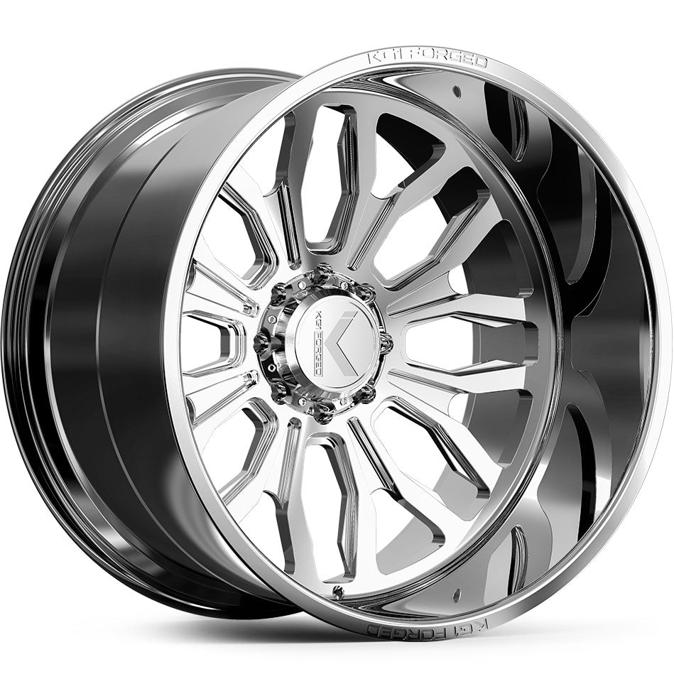 KG1 FORGED WHEELS Heathen Polished Milled