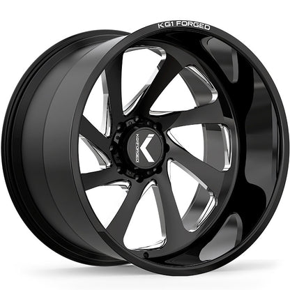 KG1 FORGED WHEELS Swoop Gloss Black Milled DIRECTIONAL