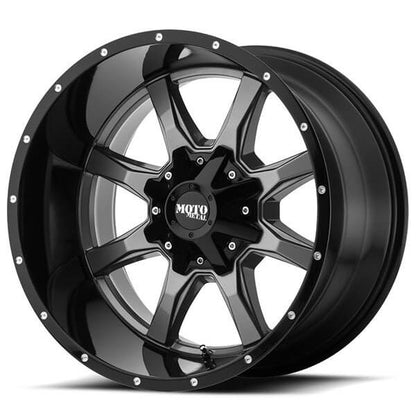 MOTO METAL WHEELS MO970 GRAY WITH BLACK LIP OFF-ROAD RIMS