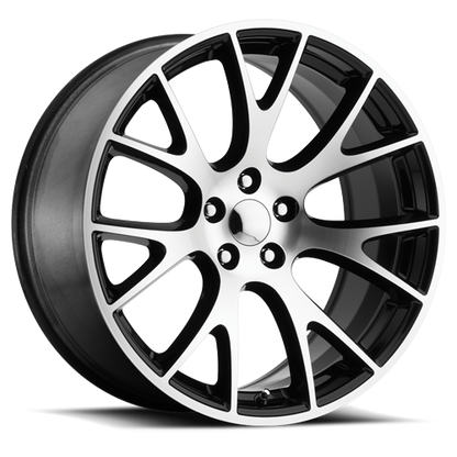 FR WHEELS 70 JEEP HELLCAT - BLACK MACHINED FACE