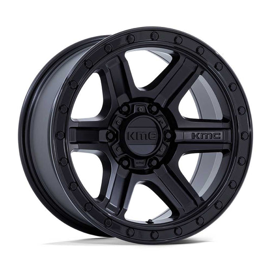 KMC WHEELS - KM551 Outrun Matte Black / Gloss Black Lip