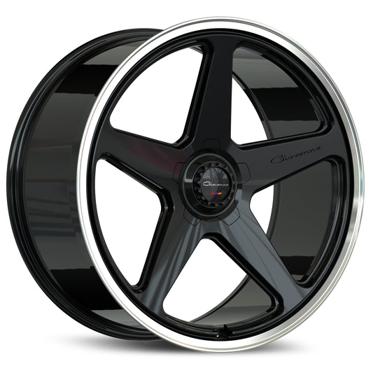 GIOVANNA WHEELS CINQUE - Gloss Black w/Polished Lip