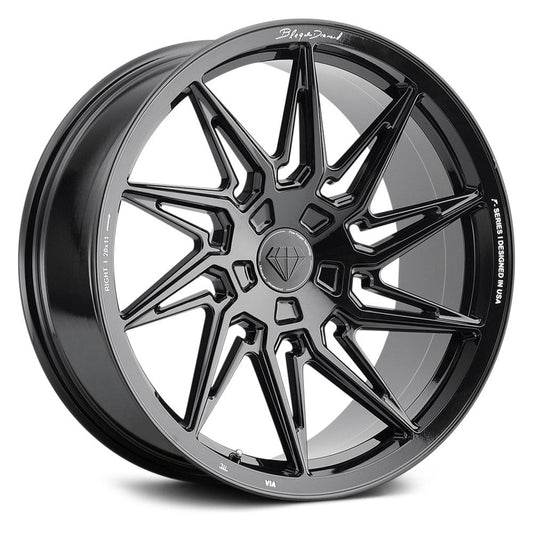 BLAQUE DIAMOND WHEELS - BD-F20 Gloss Black DIRECTIONAL