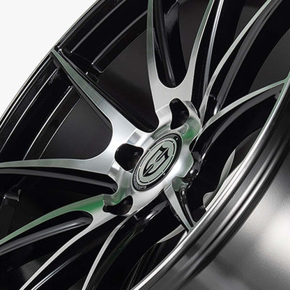 CURVA WHEELS Flow Forged CFF72 - Gloss Black Machined