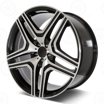 SDTW WHEELS GL63 STYLE RM31 - MACHINED FACE/BLACK OUTLINE