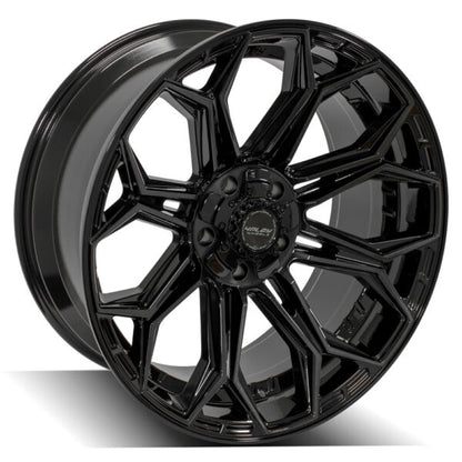 4PLAY WHEELS - 4P83 Gloss Black / Brushed Face & Tinted Clear