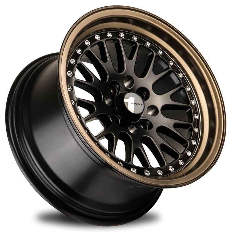 AVID1 WHEELS AV12 - Black Bronze Lip