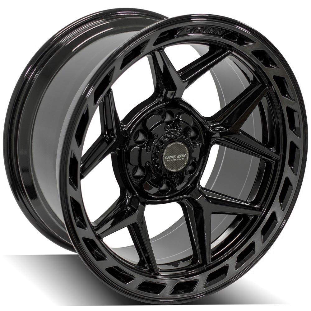 4PLAY WHEELS - 4P55 Gloss Black / Brushed Face & Tinted Clear