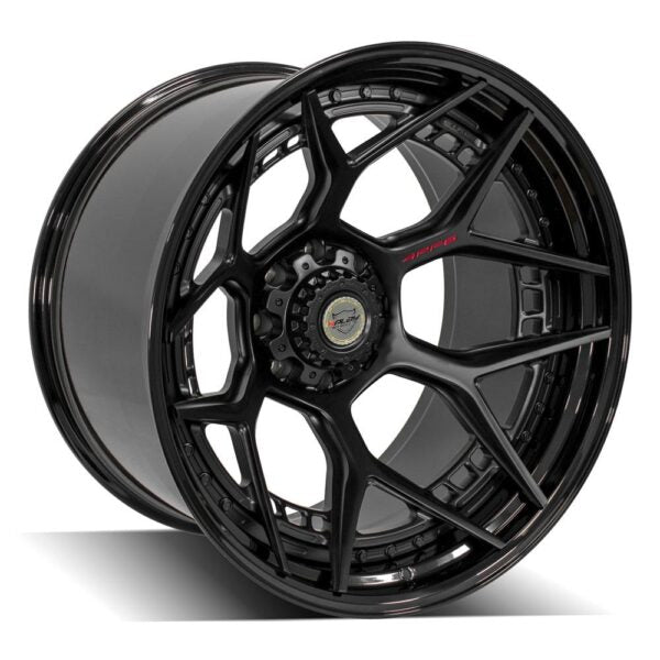 4PLAY WHEELS - 4PF6 Matte Black Center / Gloss Black Barrel