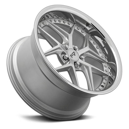 NICHE ROAD WHEELS - M225 Vice Silver / Chrome Lip