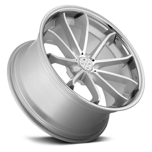 BLAQUE DIAMOND WHEELS -  BD-23 Silver / Chrome Lip