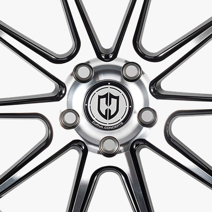 CURVA WHEELS Flow Forged CFF72 - Gloss Black Machined