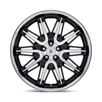 ASANTI WHEELS IMPERATOR - Gloss Black Machined W/ SS LIP