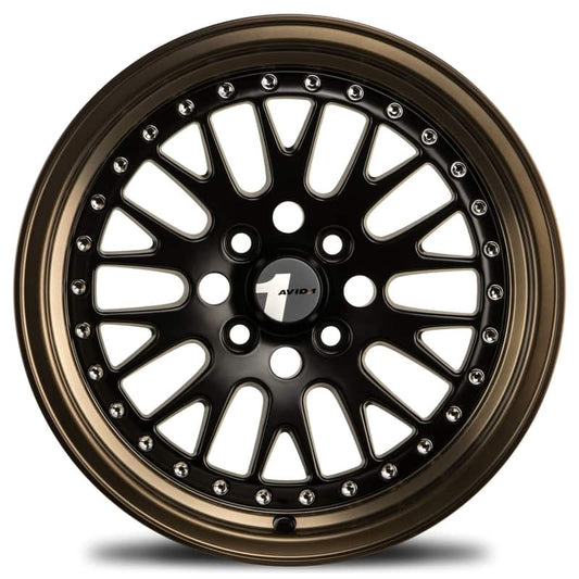 AVID1 WHEELS AV12 - Black Bronze Lip