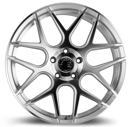 AODHAN WHEELS AFF2 - Silver Machined Face